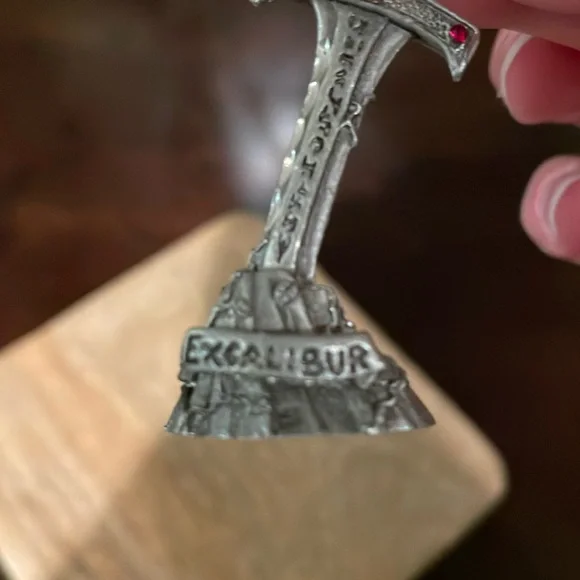 Vintage Pewter Excalibur Sword